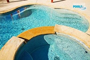 freeform pool and spa