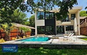 modern pool