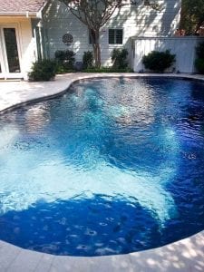 recently cleaned pool