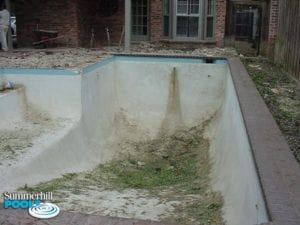 before image of a pool