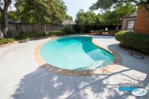 after image of a backyard pool