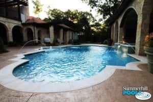 free form designed pool