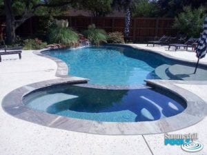 a recently cleaned pool