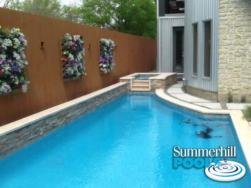 After photo of a clean rectangular pool