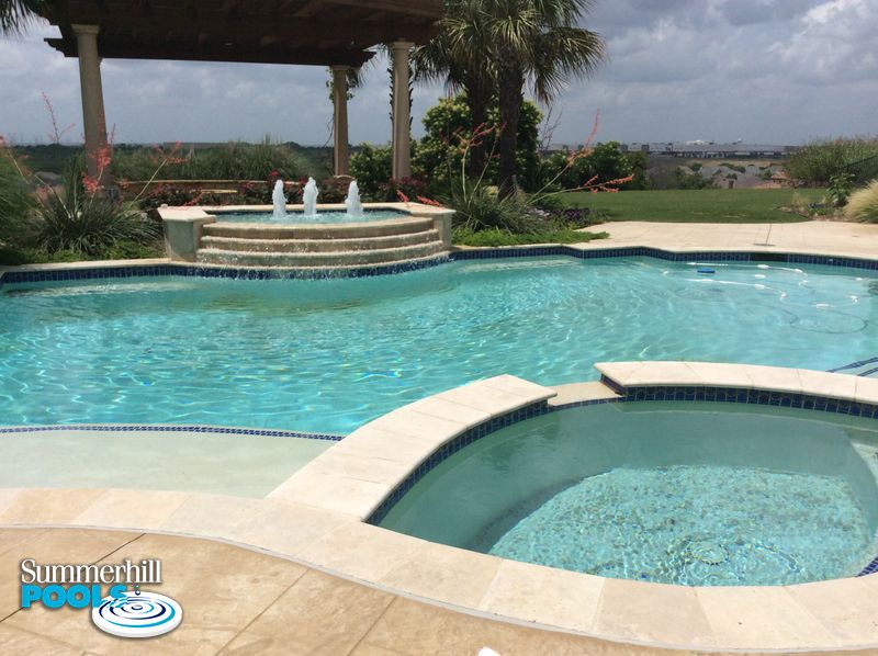 before image of a pool